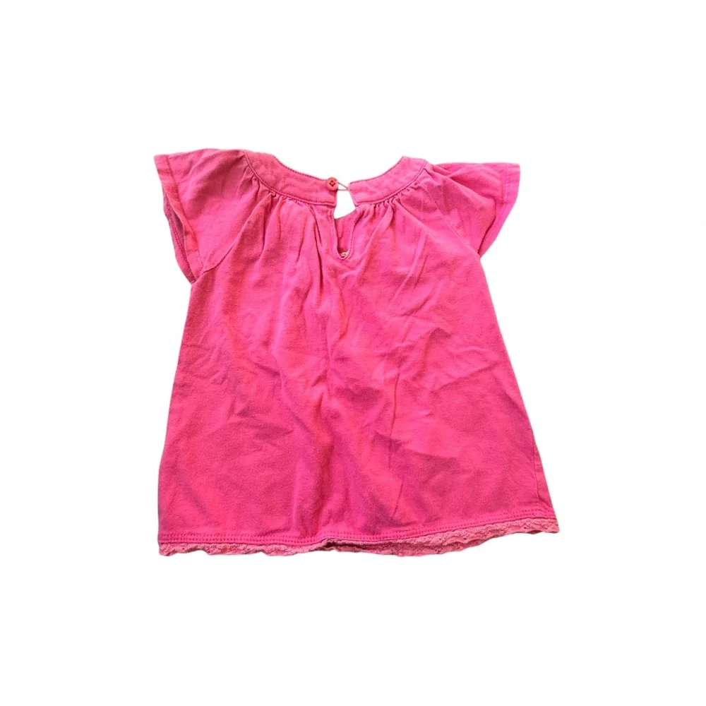🌸 OshKosh B'gosh Genuine Baby Fuchsia Kids Blouse Top 9M